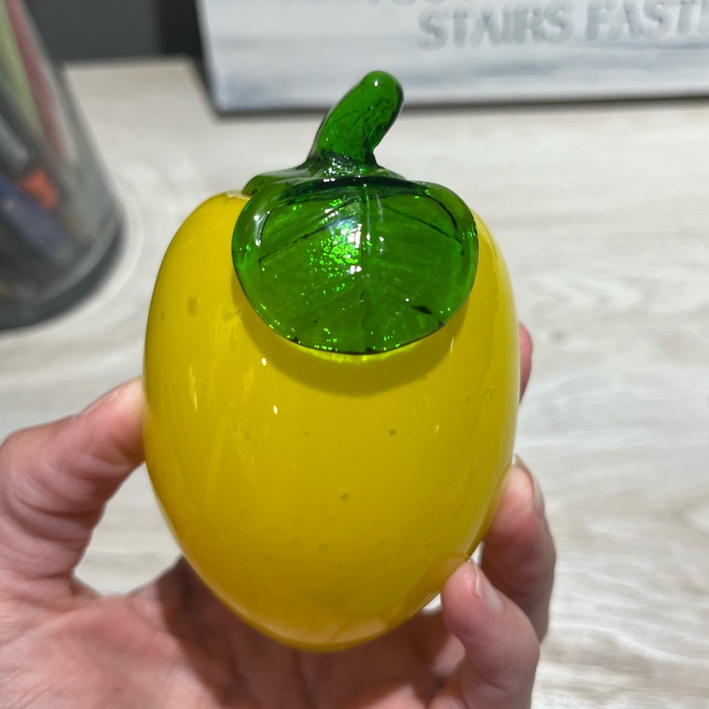 Vintage hand blown lemon